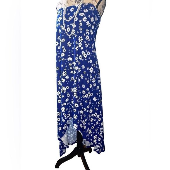 LuLaRoe 3XL Olivia High-Low Skirt • Blue Background • Daisies • Maxi • BNWT - Picture 10 of 15